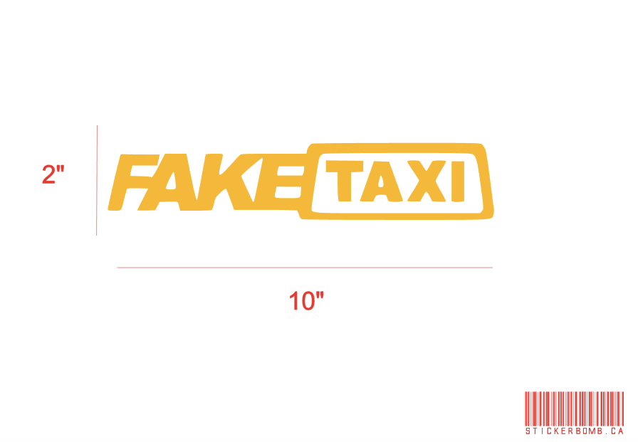 Faketaxi Decal