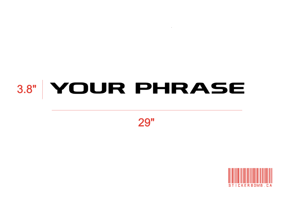 Jeep Hood Decals (2 pieces)