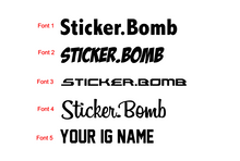 Custom License Plate Frames (2 Pieces)