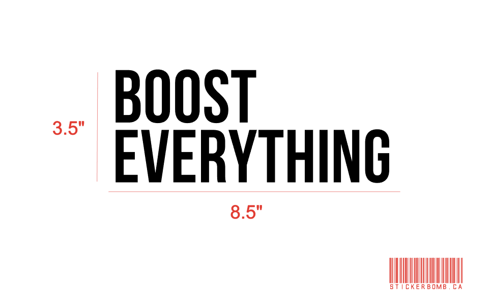 Boost Everything Decal