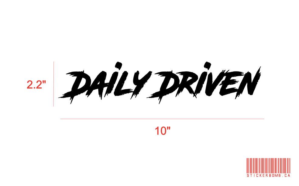 Daily Driven Decal