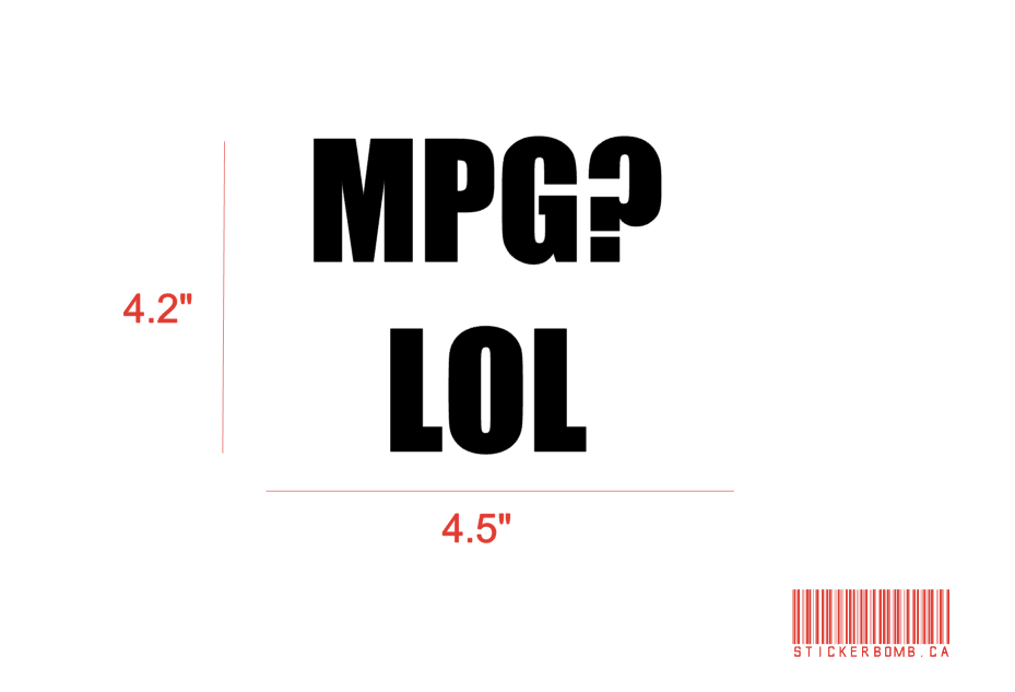 MPG? LOL Decal