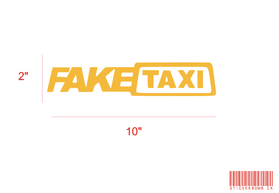 Faketaxi Decal – StickerBomb Canada
