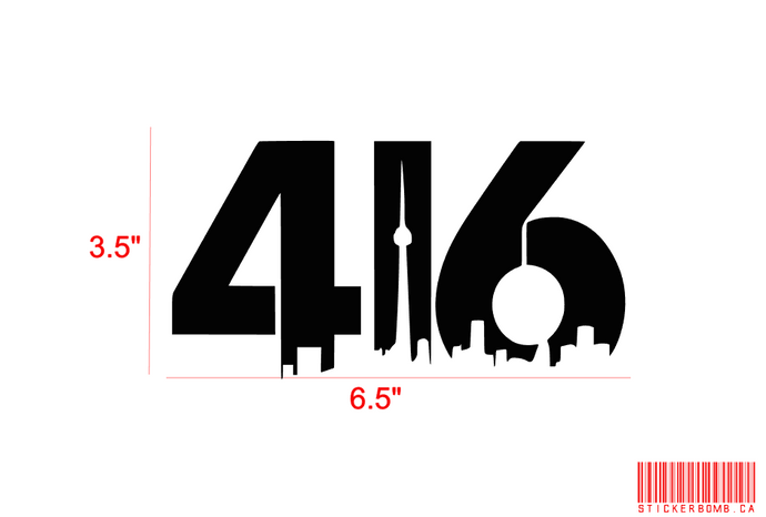 416 Toronto Decal