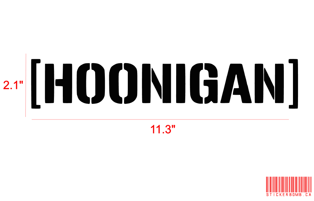Hoonigan Decal