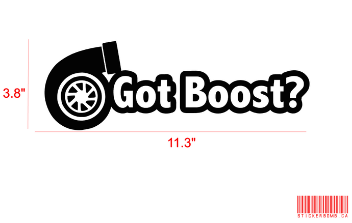 Got Boost Decal