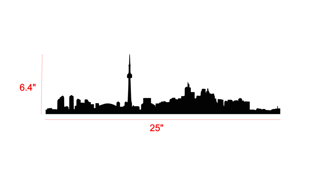 Toronto Skyline Decal – StickerBomb Canada