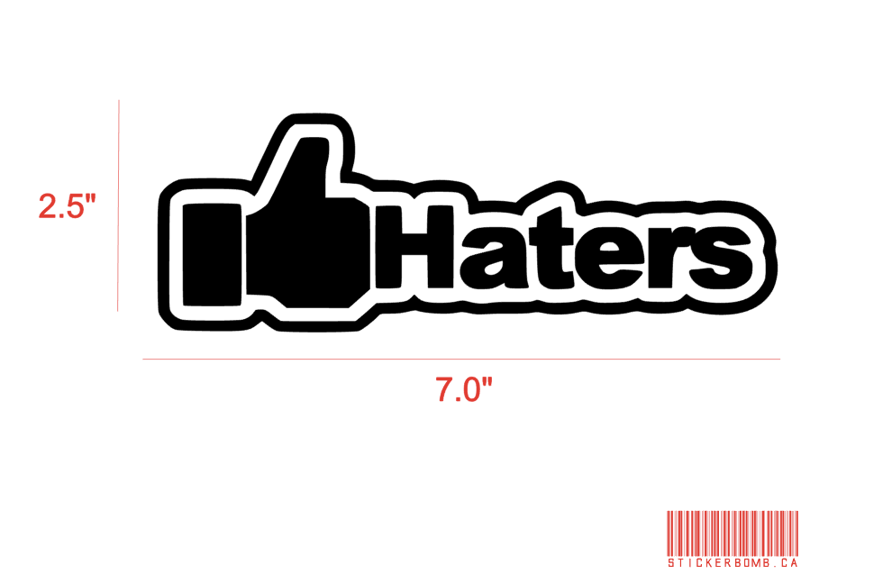 Copy of Haters Decals