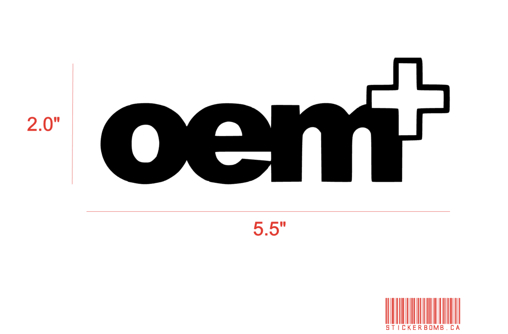 OEM Plus Decal – StickerBomb Canada
