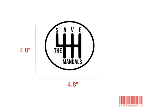 Save The Manuals Decal