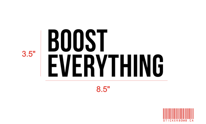 Boost Everything Decal